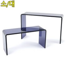 셀럽하우스 ㄷ형 아크릴 다용도 진열대 대형 인테리어 소품 선반, 기본상품