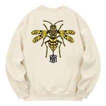 KAN6312 KMC0044 범블비 기모 맨투맨 - 크림