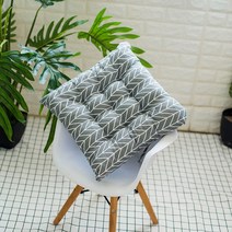 MEIISEO여름 쿨방석 쿨매트 사무실 남감 매트, 45*45cm 광장, 잎 줄무늬