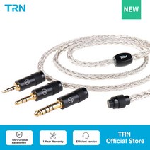 이어폰 TRN T2S Pro 16 코어 실버 도금 HIFI 업그레이드 케이블 TRN VX pro TA2 TA C16 ZSX MT1 MT2 EDX 용 회색 BlackMMCX2 핀, 3. black  4.4 2pin qdc