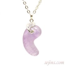 백제곡옥 라벤더자수정 풍수용품 목걸이 HSMA-121