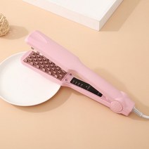 뿌리살리기 머리숱 뿌리고데기 전문가용 헤어 아이언 컬링 히피펌 파마 스타일링, 미국, 핑크