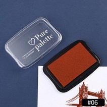 문구 세트 12 색 레트로 스타일 빈티지 잉크 패드 스탬프 대형 diy 공예 스크랩북 잉크 패드 고무 나무 스탬프 종이 잉크 패드, 레트로 오렌지