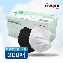 일월 클린 페이스 마스크 200매, 01.화이트