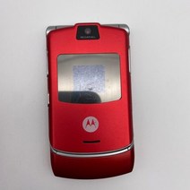 Motorola-레이저 V3 리퍼브 제품 오리지널 잠금 해제 2.2 인치 GSM 850 / 900 1800 1900 미니 USB 고품질 SIM, simple set, 빨간