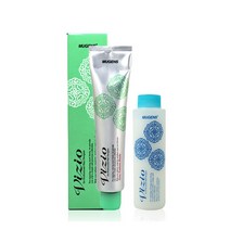 뮤겐스 비지오 헤어 컬러 120g/뮤겐스 염색약, 1개, 2/00 블랙
