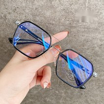 스퀘어 프레임 블루라이트 차단 뿔테 자외선 방지 패션 안경테 근시 투명 무테 난시교정 피로 시력 보호