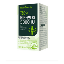 뉴트리원 퓨어 비타민D 3 3000IU 관절건강, 2개