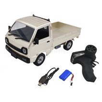 1/10 RC WPL D12 2륜 스케일트럭 무선조종카 온로드, 01 화이트