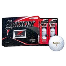 DUNLOP (댄롭) 골프공 SRIXON Z-STAR XV 2019년 모델 1다스(12개), 화이트-금색글씨