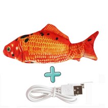 강아지전기장판 고양이 USB 충전기 장난감 물고기 대화형 전기 플로피 현실적인 애완 동물 씹는 물린 애완동물 용품 개, [06] JUMP AND USB Cable