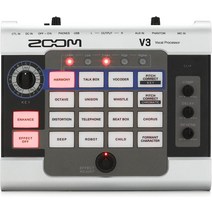 Zoom V3 보컬 이펙터 피치 교정 스트리밍 녹음 및 라이브 공연용, 페달