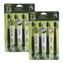 메디안 초극세모 솔잎 소금 송천염 칫솔(4입), 2개, 4개