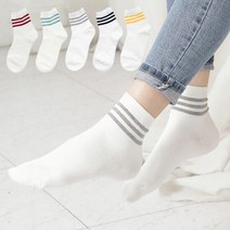 여성 비비드 패션 양말 중목 데일리 베이직 학생 스니커즈