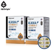 엔젯오리진 알래스카 알티지 오메가-3 72.9g, 72.9g(1,216mg x 60정), 2개