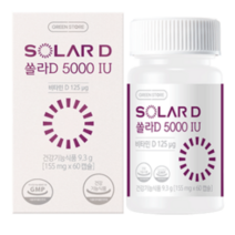 그린스토어 쏠라D 5000IU, 60정, 4개