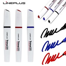 라인플러스 트리마 삼각보드마카-무독성 마카펜 둥근닙 화이트보드 칠판 문구 필기용, 1개, 파랑(낱개)