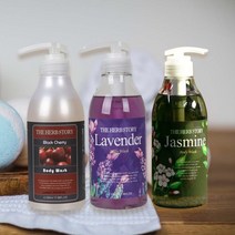 [모비딕컴퍼니] 바스용솝 샤워거품비누 기능성바디워시 입원준비물 바디클렌져 바디비누, 잇★ 더허브스토리 향기좋은 아로마 바디워시 500ml, 잇★ 03. 자스민