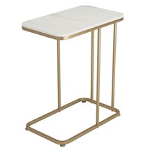 YEAR COLOR 사이드 테이블 대리석무늬50cm*30cm*58.5cm, 나노골드