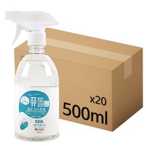 크로바 퓨톨 뿌리는 손소독제 살균소독제 500ml x 20, 단품