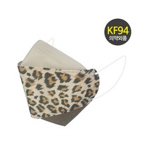 오원 KF94 나인 투톤 마스크 (20매) 패션 컬러 디자인 브라운 갈색 호피 레오파트 연예인 명품 국산 일회용 예쁜 숨쉬기편한 귀안아픈 봄 여름 시원한 얇은, KF94 나인 투톤 9번 20매
