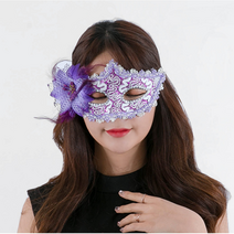 (7컬러)오늘은 내가 주인공 오페라 플라워 가면 드레스코드 파티 단체 대량, 퍼플