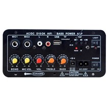 ac 220v 디지털 블루투스 스테레오 증폭기 보드 서브우퍼 듀얼 마이크 가라오케 증폭기 8-12 인치 스피커 12v 24v, 협력사, 우리