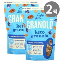 리블로 키토 그래놀라 블루베리 오트밀 298g, 2개