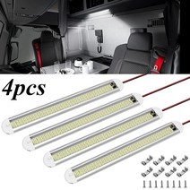 화물차 트럭 폭등 led 전조등 hid 헤드램프 차량용 자동차 헤드라이트 120 12v 인테리어 라이트 바 캠퍼 보트 실내 천장 조명 반 rv 스위치와 흰색 빛 튜브, 1개