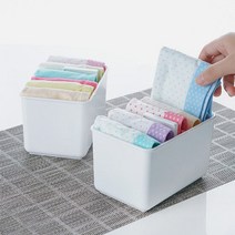 드레스룸 속옷 양말 서랍보관 칸막이 수납정리함 S 2P, 단품
