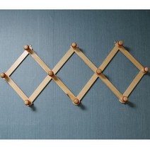 옷걸이 훅 자바라 모자걸이 벽걸이 접이식 중 32cm