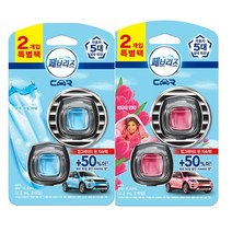 페브리즈 차량용 방향제 맑은하늘바람 2.2ml x 2p + 다우니향 2.2ml x 2p, 3세트