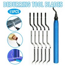 15Pcs Router Bit Rotary Deburr Blades Set Metal Repair Deburring Tool Kit Remover Hand Tools For Woo