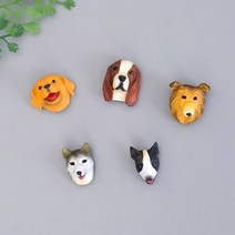 [바보사랑] 미니어처 미니어쳐 피규어 미니 마그넷 5P세트 3type, 색상:A(우리집강아지)