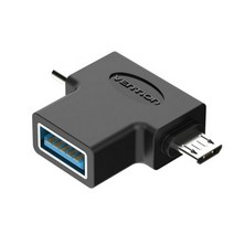 벤션 2in1 C타입 USB3.0 고속 OTG 젠더/5핀 겸용 CDI, 상세 설명 참조, 상세 설명 참조