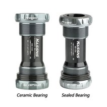 HASSNS 자전거 하단 브래킷 BB68 밀폐형 세라믹 베어링 Mtb 중앙 무브먼트 축 크랭크 세트 Hollowtech 샤프트, 06 Gold