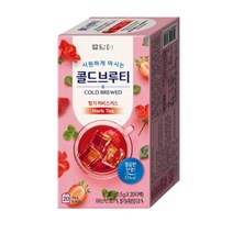 담터 콜드브루티 딸기히비스커스 20T, 1.5g, 4개
