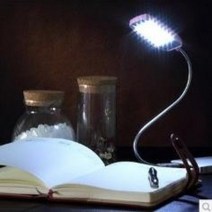 USB LED 휴대용 독서램프 밝은 기숙사 북라이트 화이트, 단품
