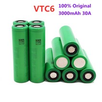 100% 3.7V 3000 MAh 리튬 이온 충전식 18650 배터리 Us18650 Vtc6 20A mah 장난감 도구 손전등, 01 1pcs