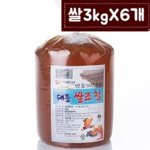 국산 안동 쌀조청 전통 수제조청 3kg 6개 슈거프리, 본상품