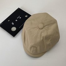 WHR 사계절 남성 무지 베레모 헌팅캡 뒷밴딩 팔각모 모자 유니크 패션 코디 캐주얼