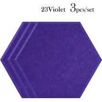 음향사운드디퓨저 방음 방음재 베이스트랩 스피커흡음판 흡음 판넬 103960, 0.8cm Low density_Large hexago, Violet