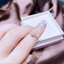 큐빅 가드링 다이아 미스링 MIGGA Trend 1pc 지르코니아 여성용 얇은 조니트 링 골드 컬러 테일 핑거 바그