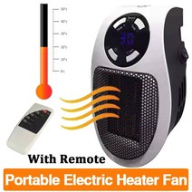 usb온풍기 히터 난로 무선 원룸 electric heater portable heater plug in wall room heating stove 미니 가정용 라디에이터 원격, 리모콘으로, 유럽 ​​연합