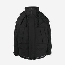 준지 레이어드 미드 렝스 다운 점퍼 블랙 - 22FW Juun.J Layered Mid Length Down Jumper Black 499862