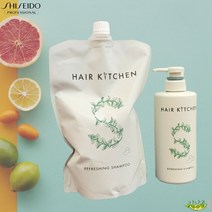 시세이도 헤어키친 리프레싱 1000ml 자연주의샴푸 [지성두피용샴푸] 청소년샴푸, 리프레싱(지성두피용)