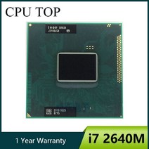 노트북 프로세서 인텔 코어 i7 2640m 2 8ghz 듀얼 코어 4mb cpu 노트북 프로세서 i7 2640m sr03r