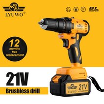 LYUWO 리튬 브러시리스 핸드 전기 드릴 임팩트 다기능 스크루 드라이버 충전 공구, 02. LW-8020-S1, 01. EU