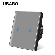 터치패널 터치스크린 안드로이드모니터 UBARO EU/UK 표준 크리스탈 강화 유리 벽 패널 조명 터치 스위치 Le, 20 ZS-HB002X