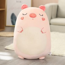 봉제완구 다이노스 핑크 돼지 따뜻하게 감싸다 기프트 잡아 봉제인형 애니메이션 동물 손을 허그 쿠션 3758538449, 돼지. 핑크, 여신 80 센치 (피부 친화 원단 소